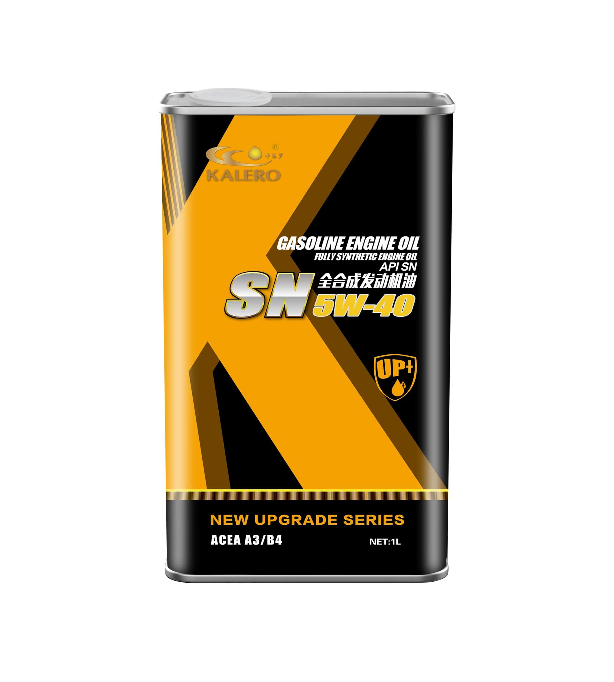 KALERO Tin-Can Gasoline Engine Oil API SN 5W-40 lubricant packaging